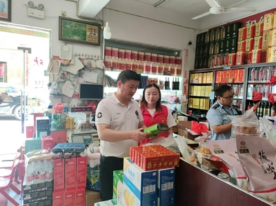 江塘乡开展节前食品安全检查，规范市场经营秩序